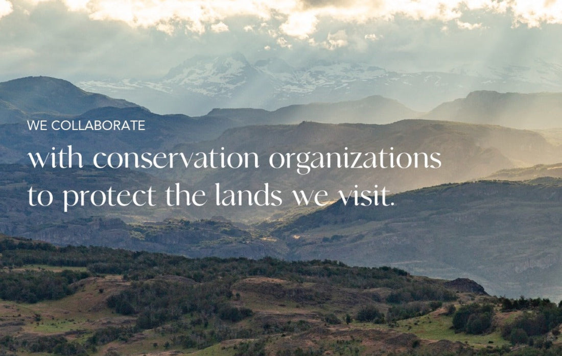 We collaborate with conservation organizations to protect the lands we visit